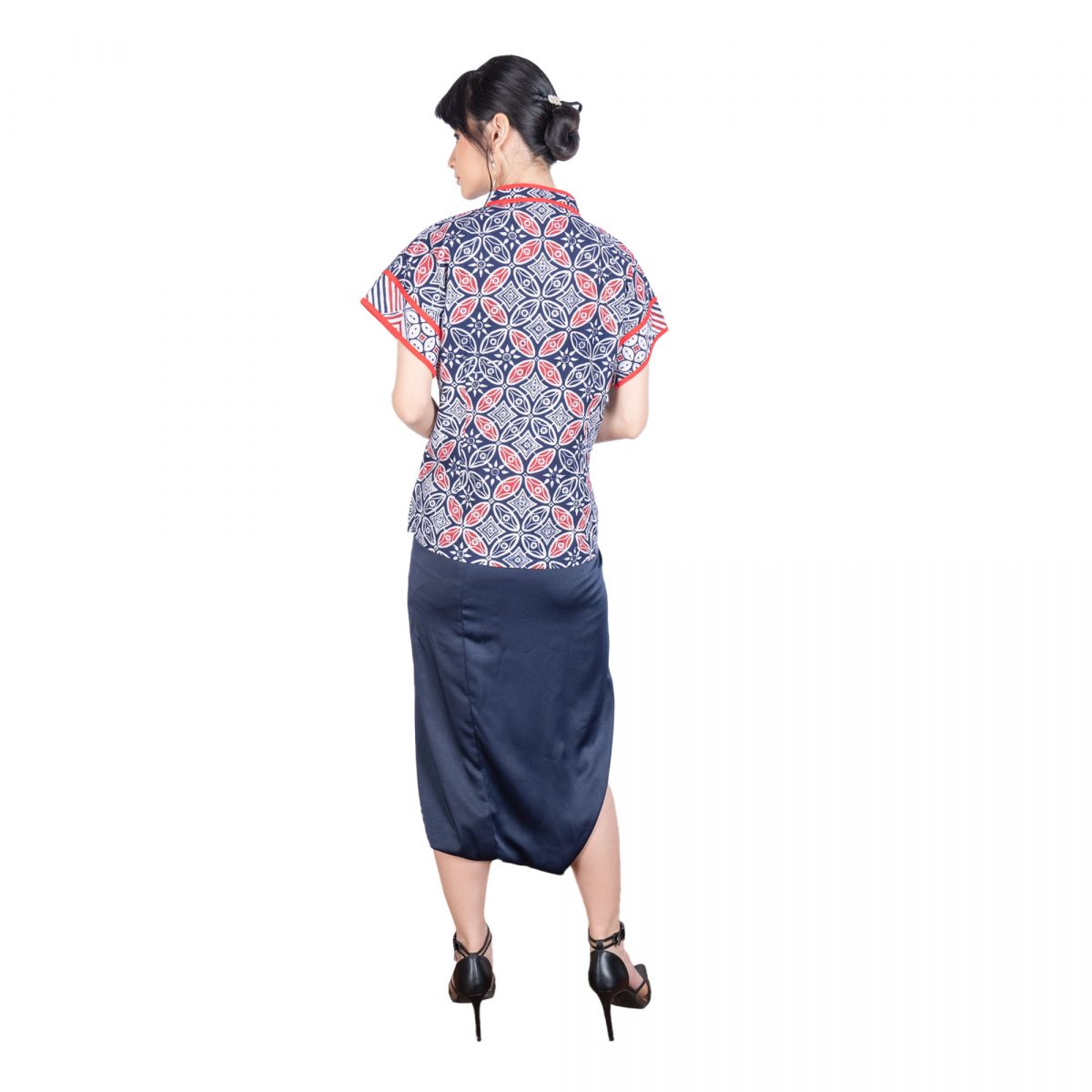 Michelle Blouse Navy - Image 5