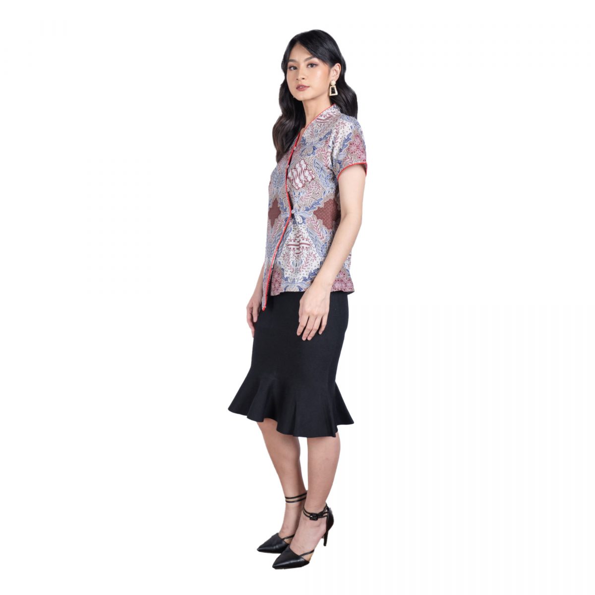 Vania Blouse Cream Red - Image 4