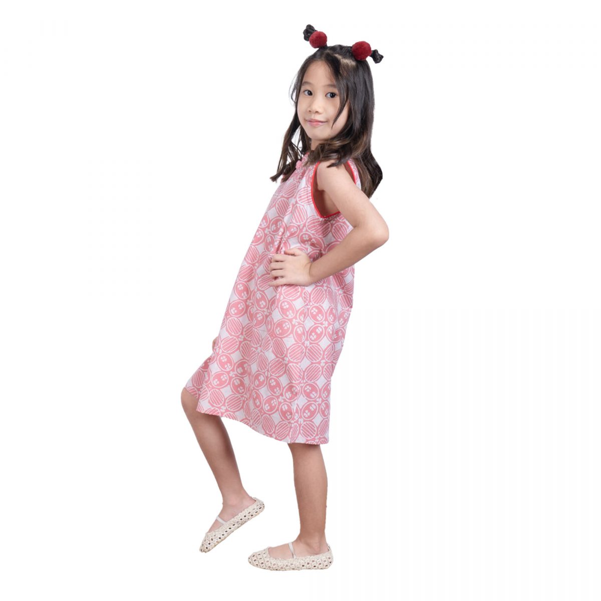 Shang Chi Dress Kids Pink - Image 4