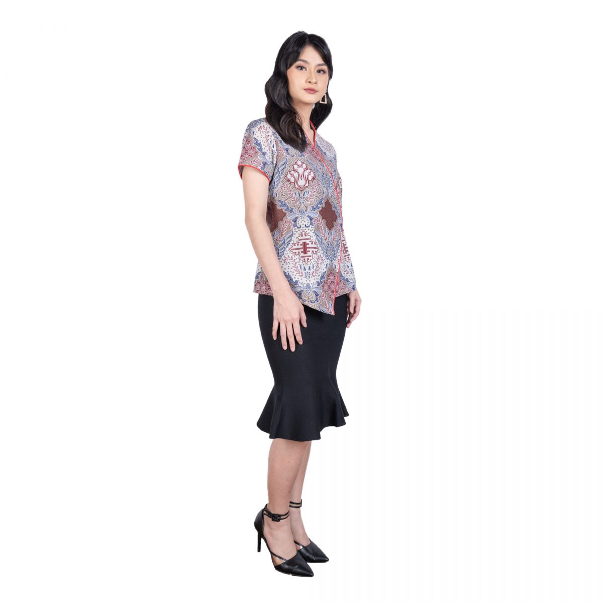 Vania Blouse Cream Red - Image 3