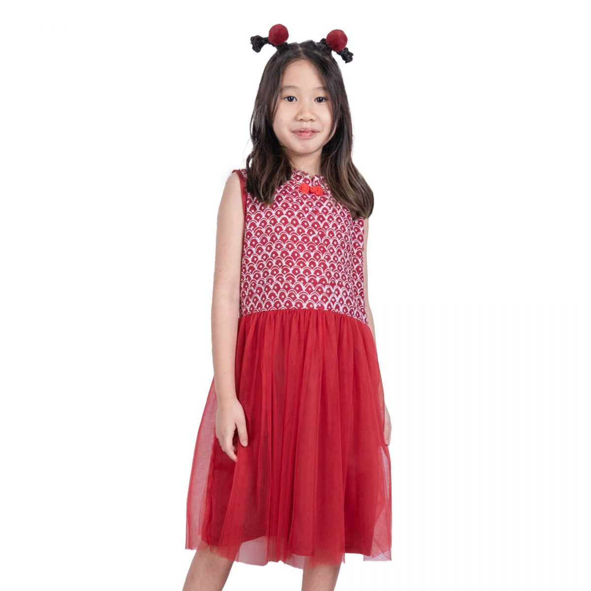Isabella Dress Kids Red