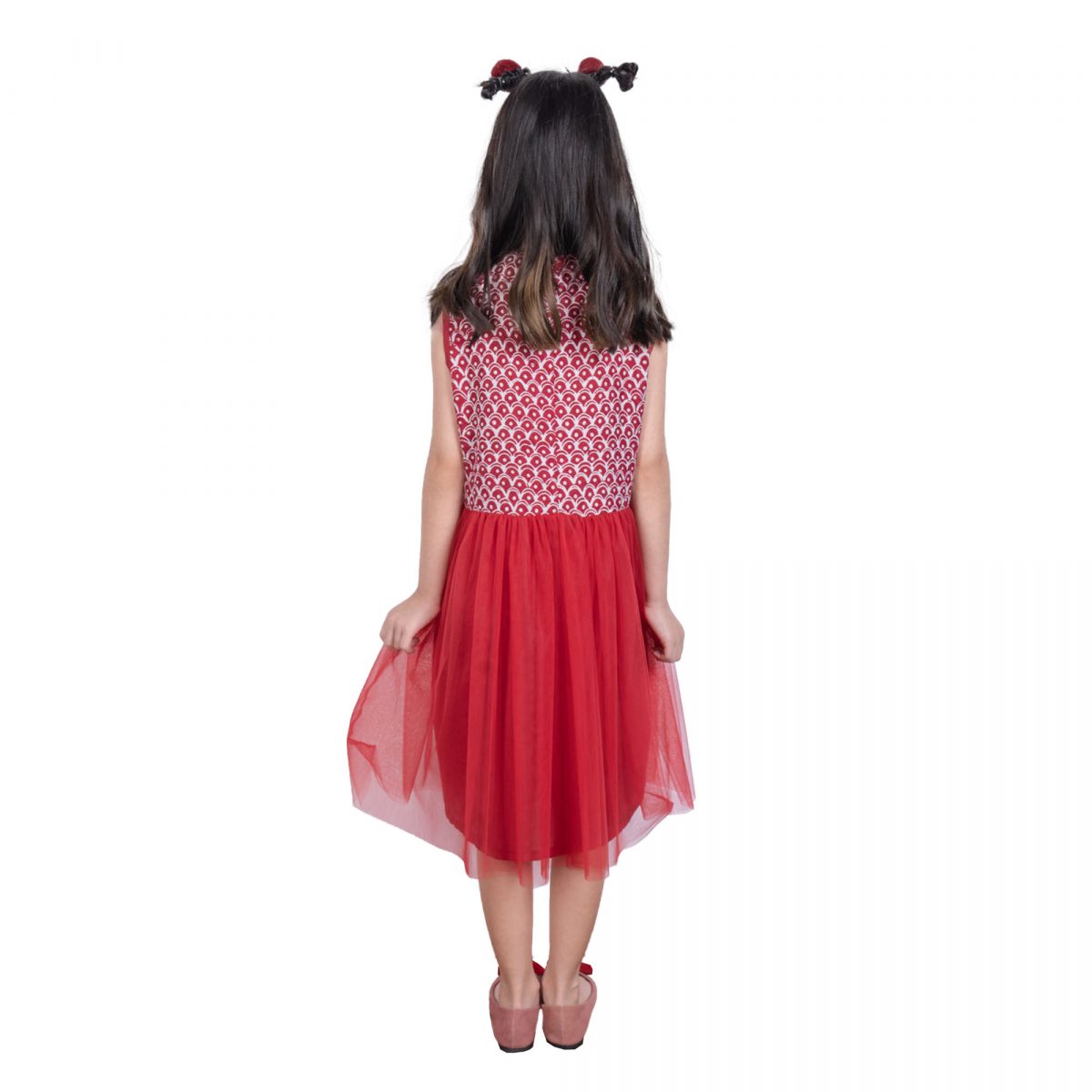 Isabella Dress Kids Red - Image 5