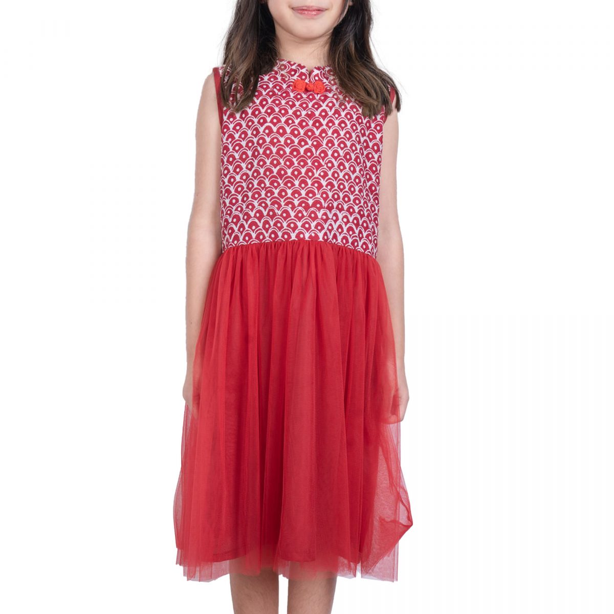 Isabella Dress Kids Red - Image 2