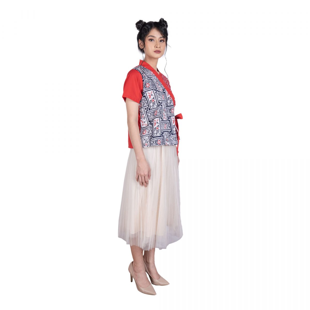 Fragrance Blouse Navy - Image 3