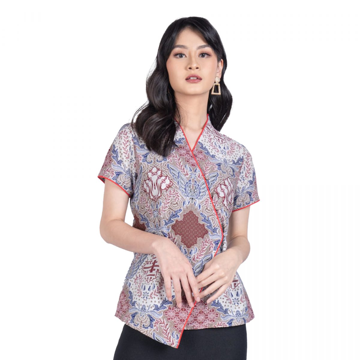 Vania Blouse Cream Red