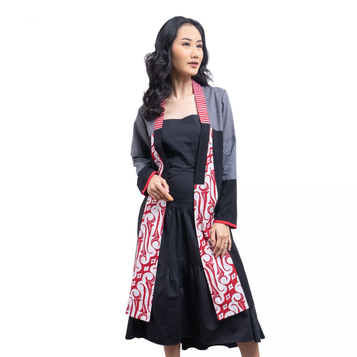 Kanaya Blazer Parang Red