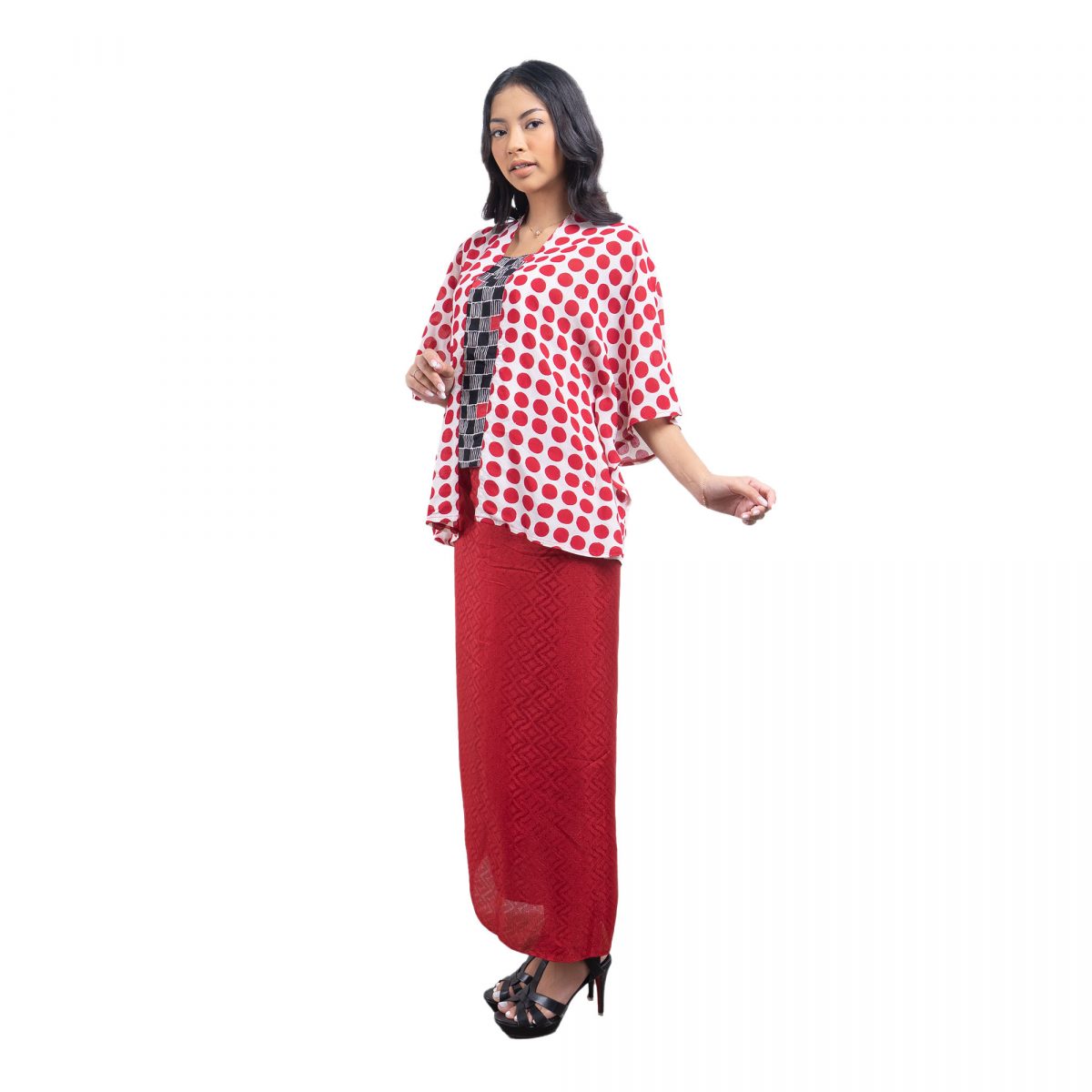 Maya Blouse Polkadot Red - Image 4