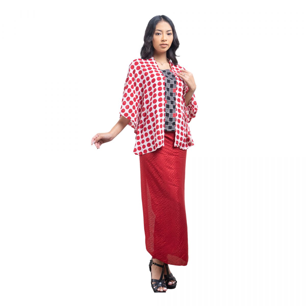 Maya Blouse Polkadot Red - Image 3