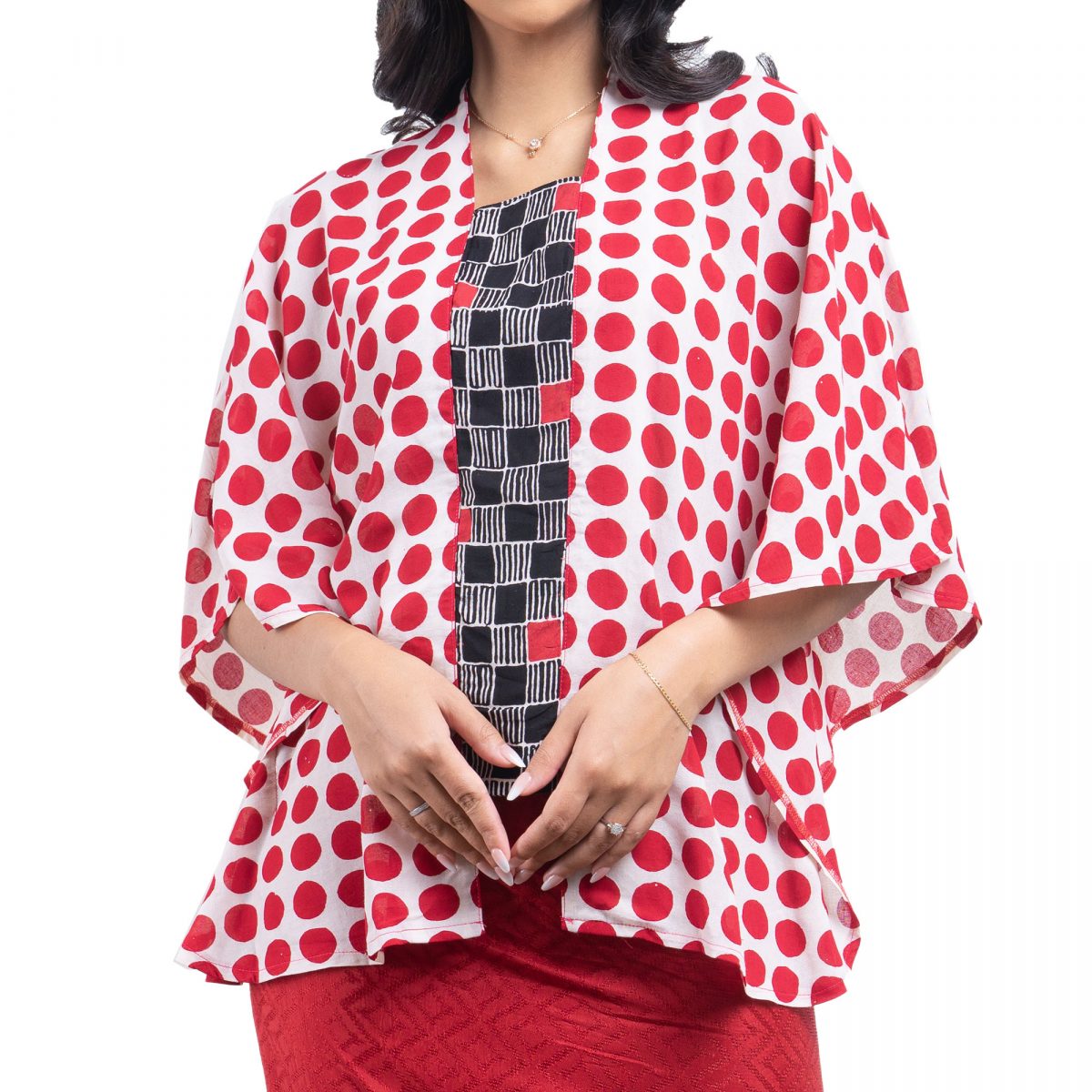Maya Blouse Polkadot Red - Image 2