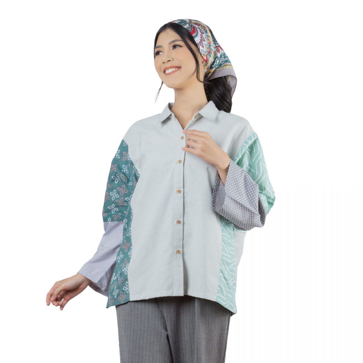Caroline Shirt Sage Green