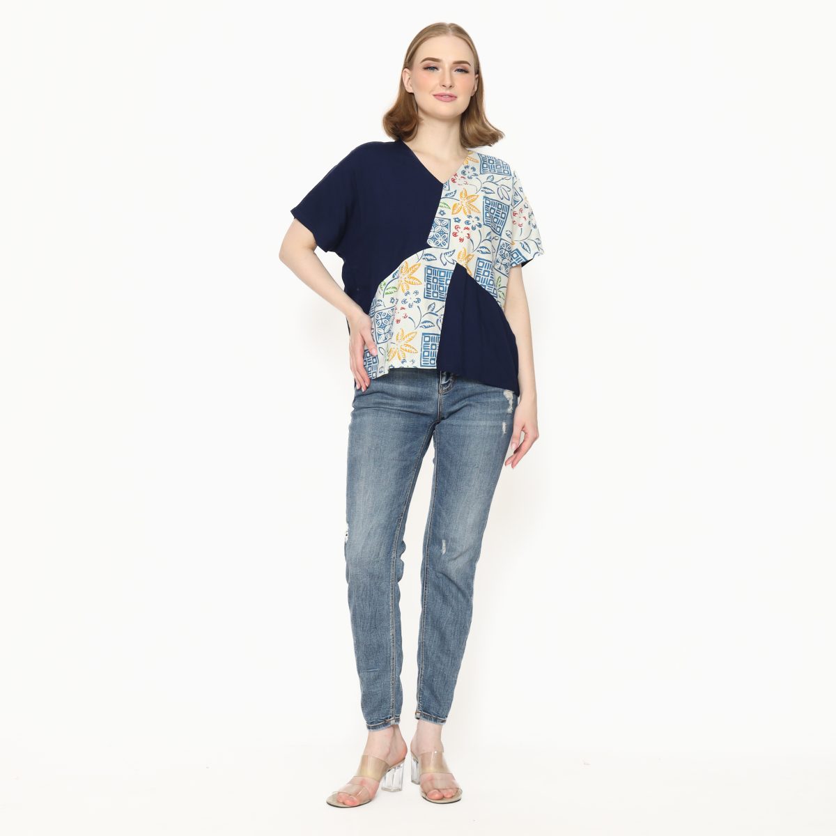 Alexis Blouse Navy - Image 10
