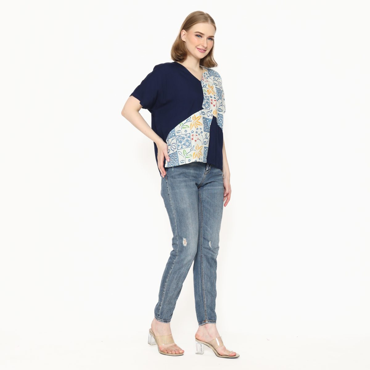 Alexis Blouse Navy - Image 8