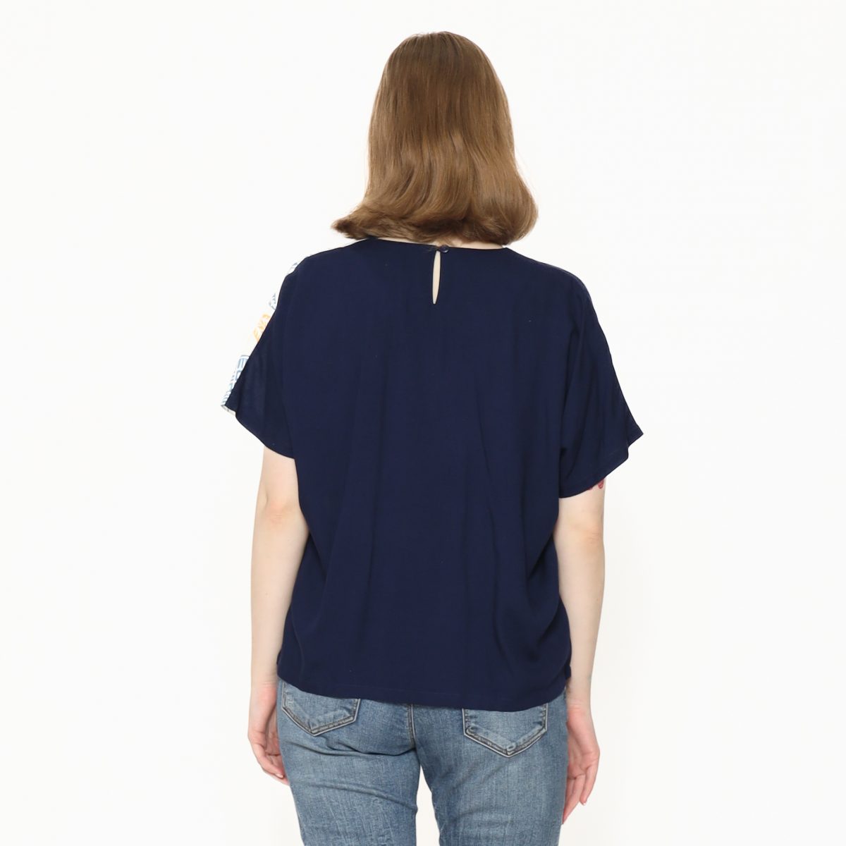 Alexis Blouse Navy - Image 9
