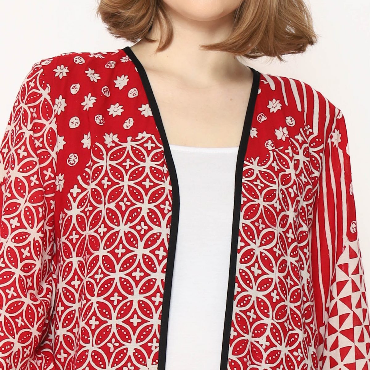 Keisya Blazer Kawung Red - Image 2