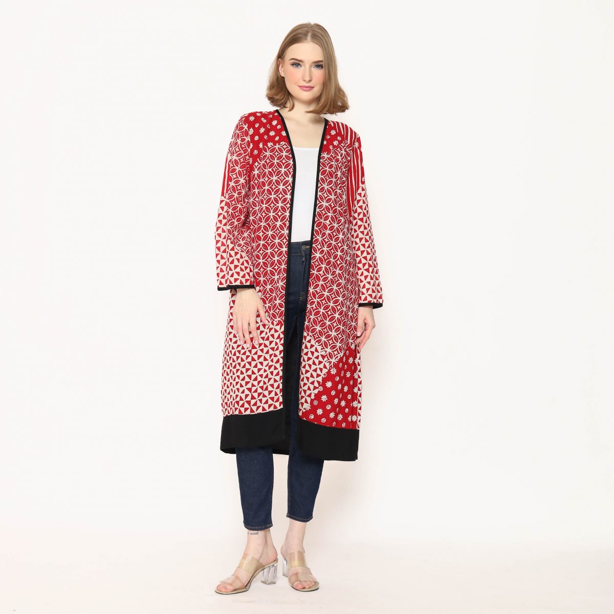Keisya Blazer Kawung Red