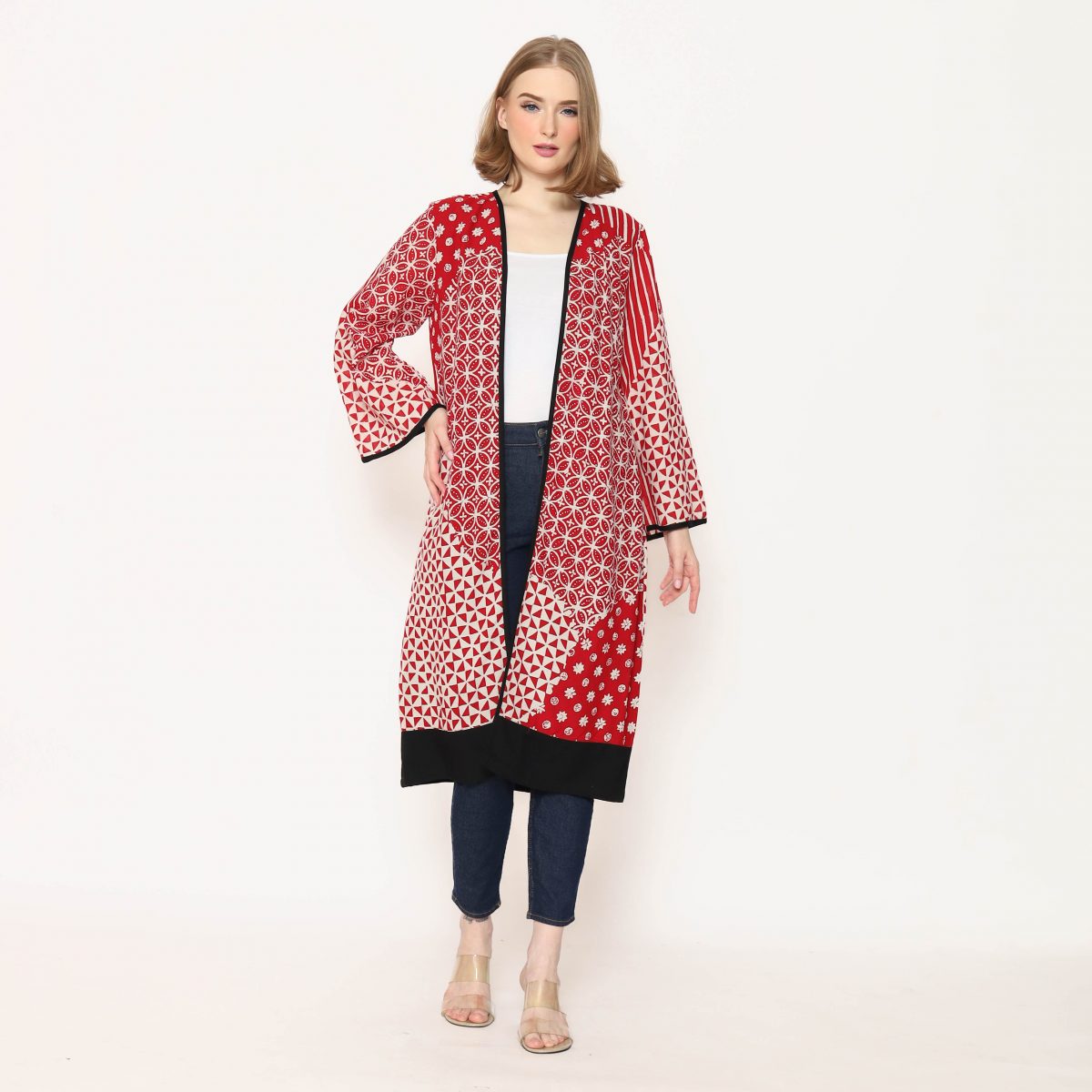Keisya Blazer Kawung Red - Image 8