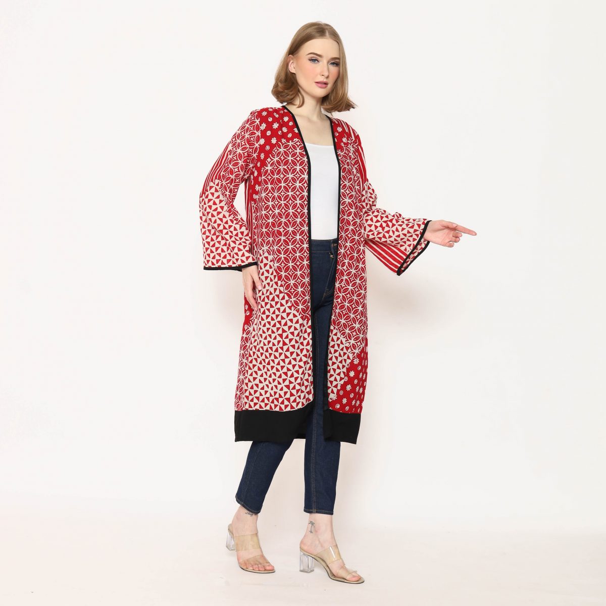 Keisya Blazer Kawung Red - Image 7