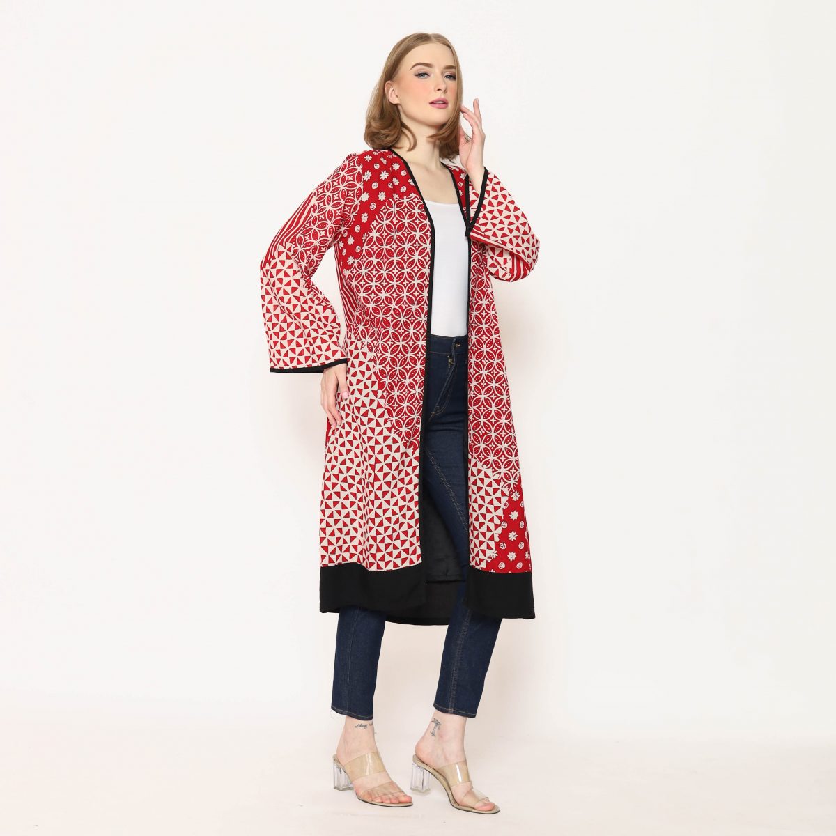 Keisya Blazer Kawung Red - Image 6