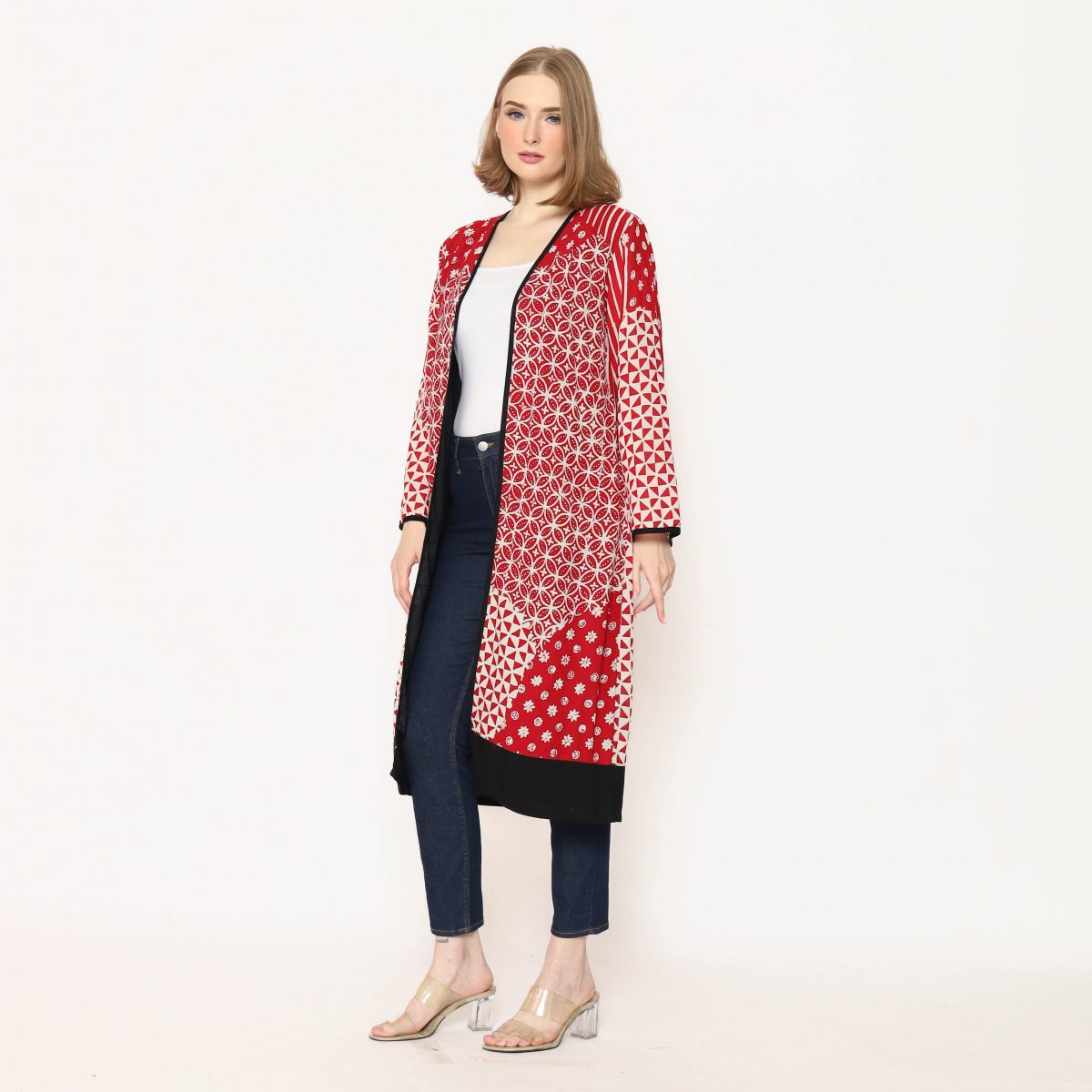 Keisya Blazer Kawung Red - Image 3