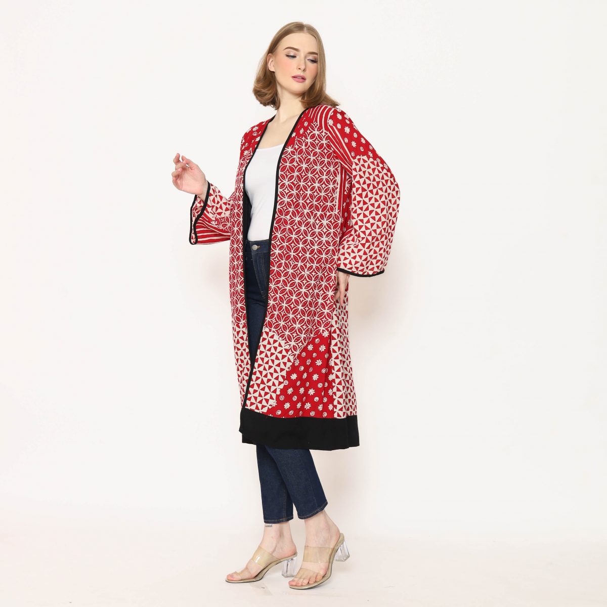 Keisya Blazer Kawung Red - Image 4