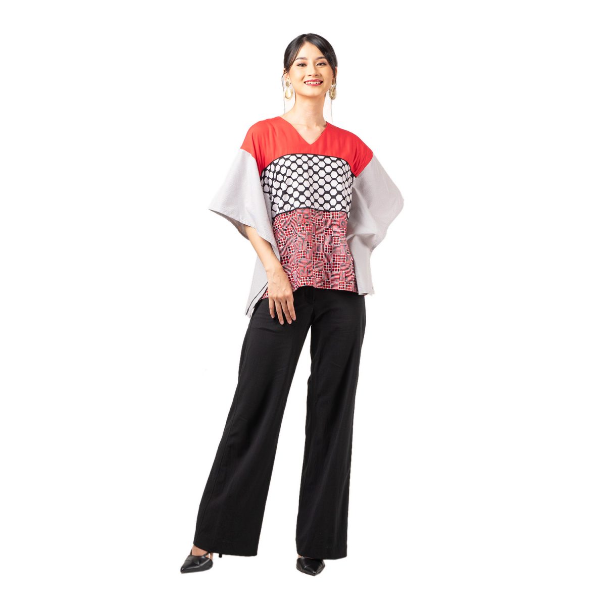 Vanessa Blouse Red - Image 6