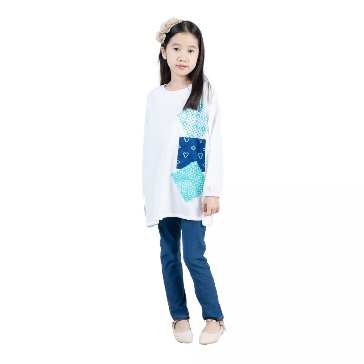 Adannaya Blouse Kids White - Image 6