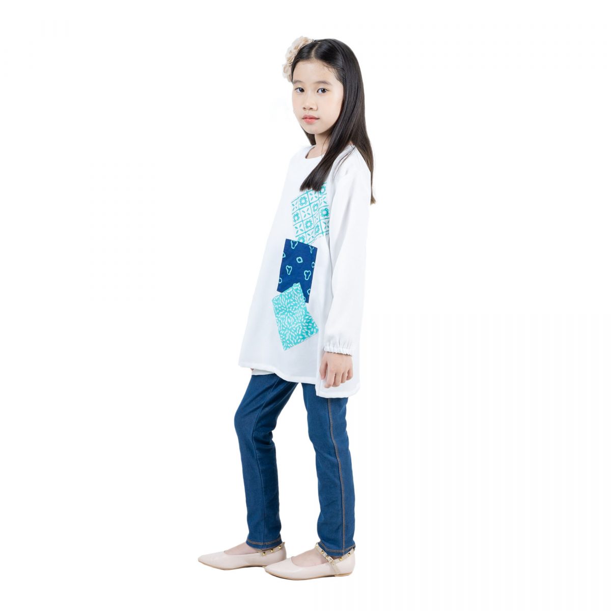 Adannaya Blouse Kids White - Image 3