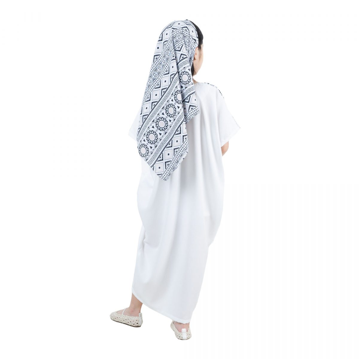 Dewayani Kaftan Kids Cream Black - Image 5
