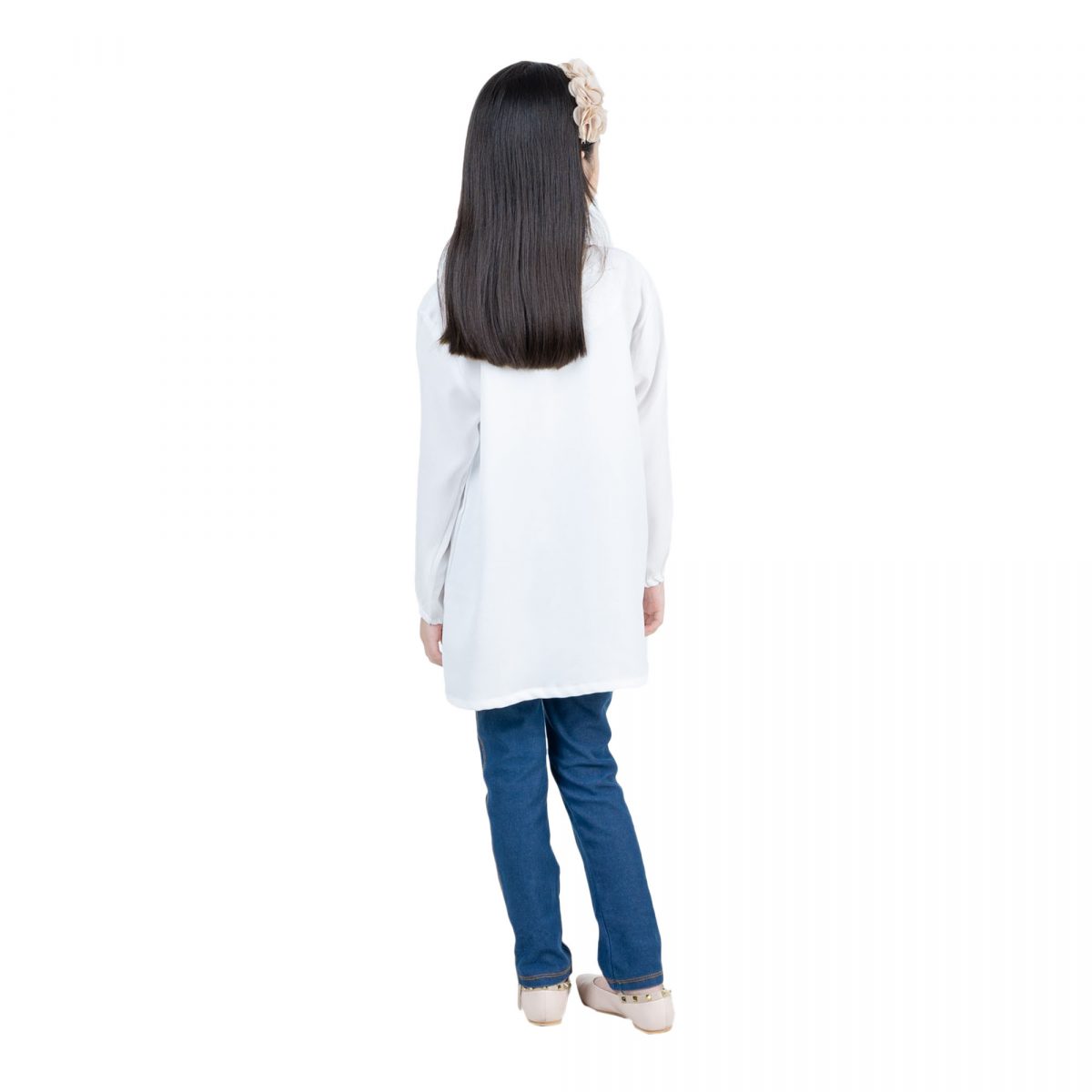 Adannaya Blouse Kids White - Image 5