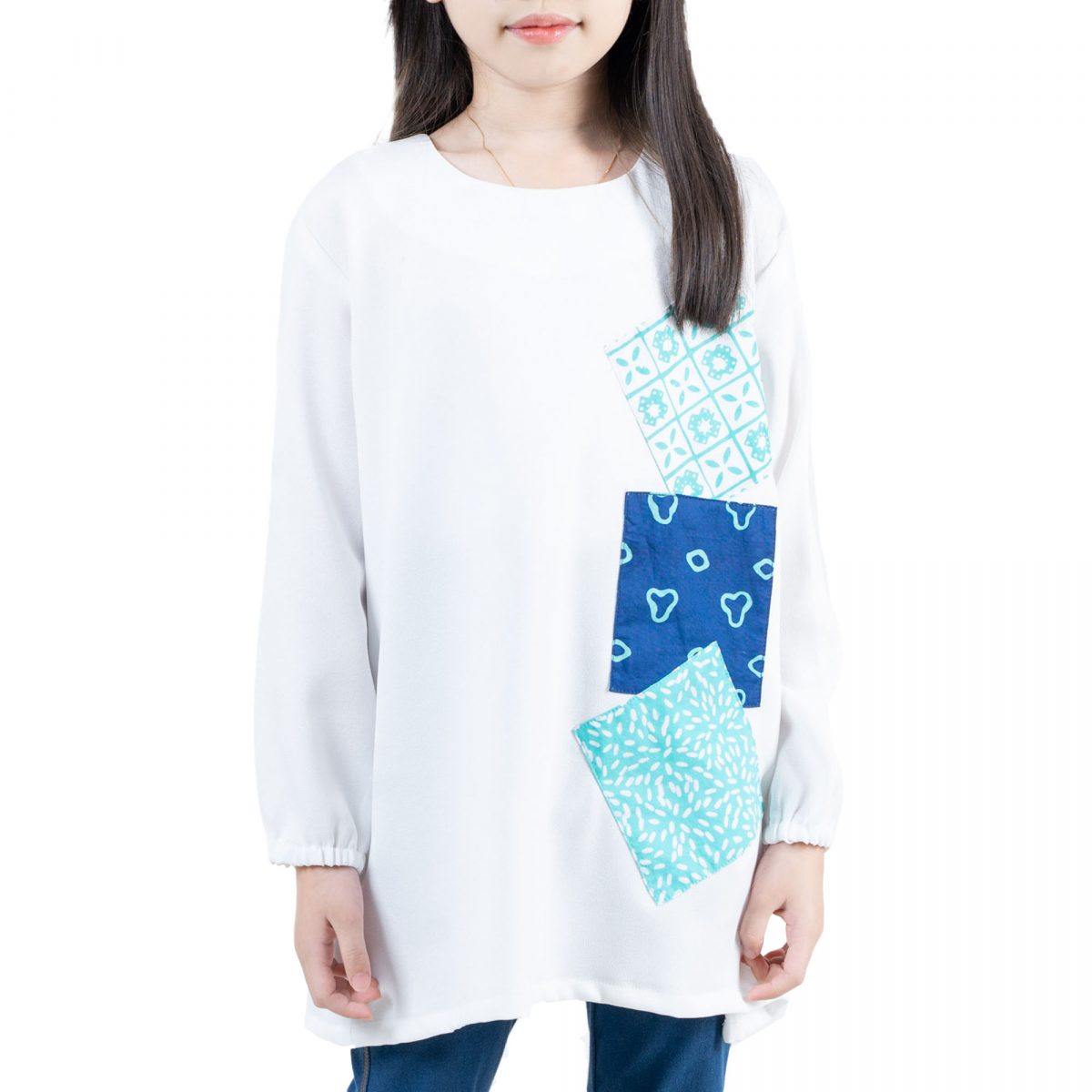 Adannaya Blouse Kids White - Image 2