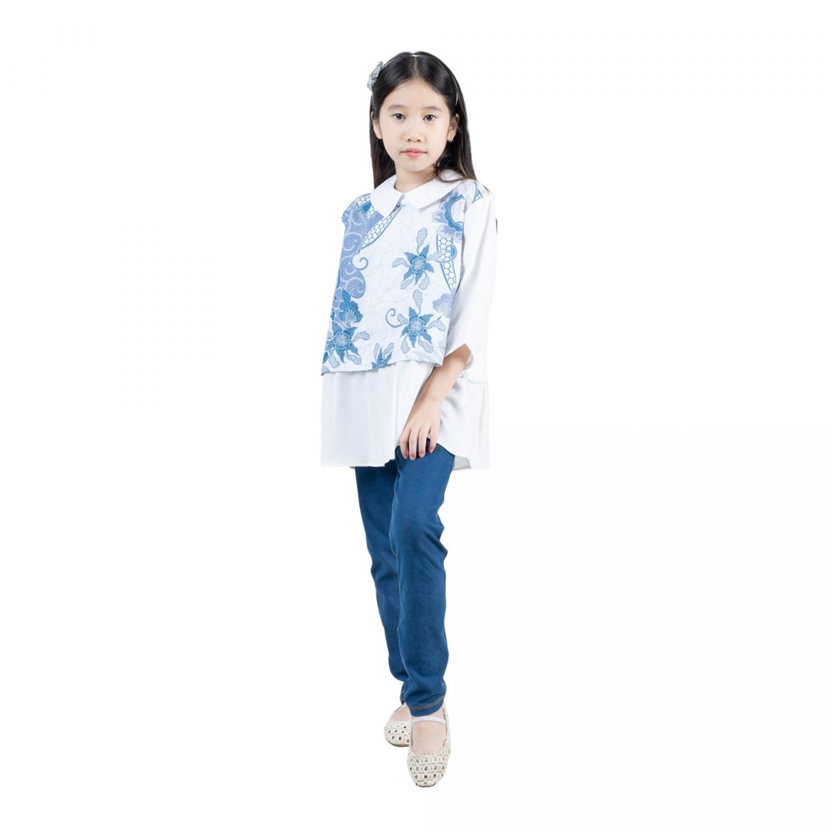 Gabriella Blouse Kids Blue - Image 6