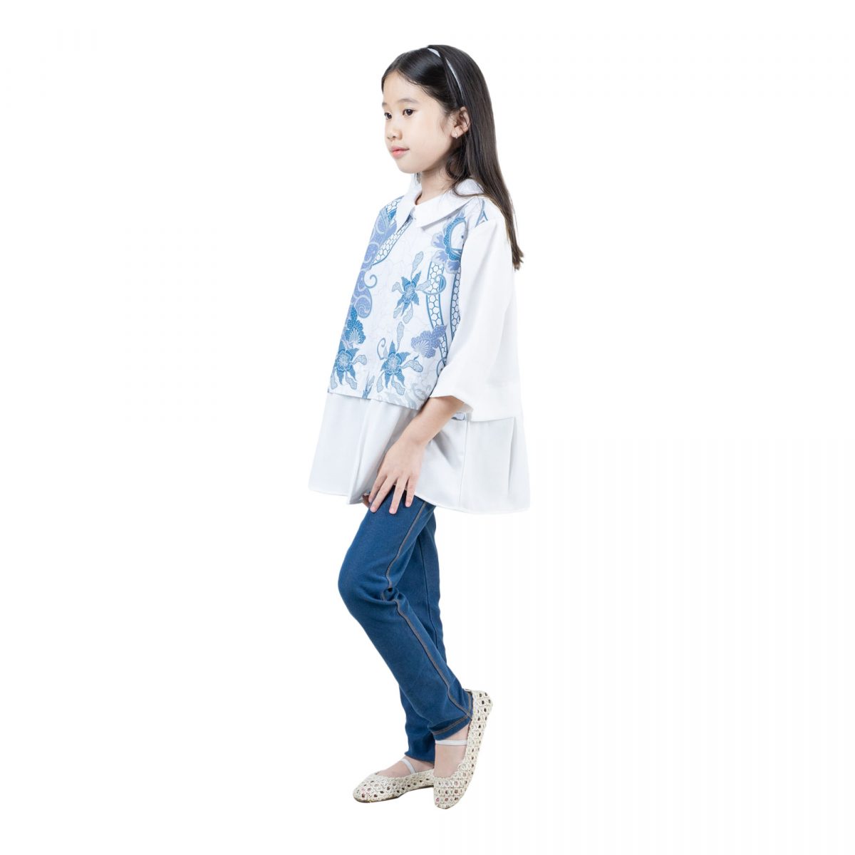 Gabriella Blouse Kids Blue - Image 3