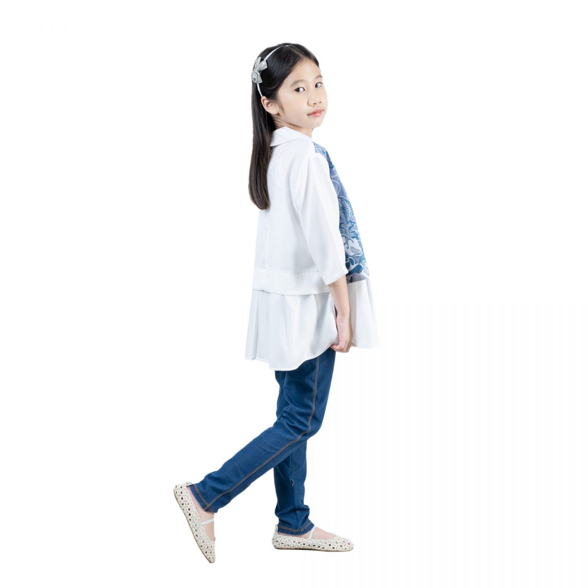 Gabriella Blouse Kids Blue - Image 4