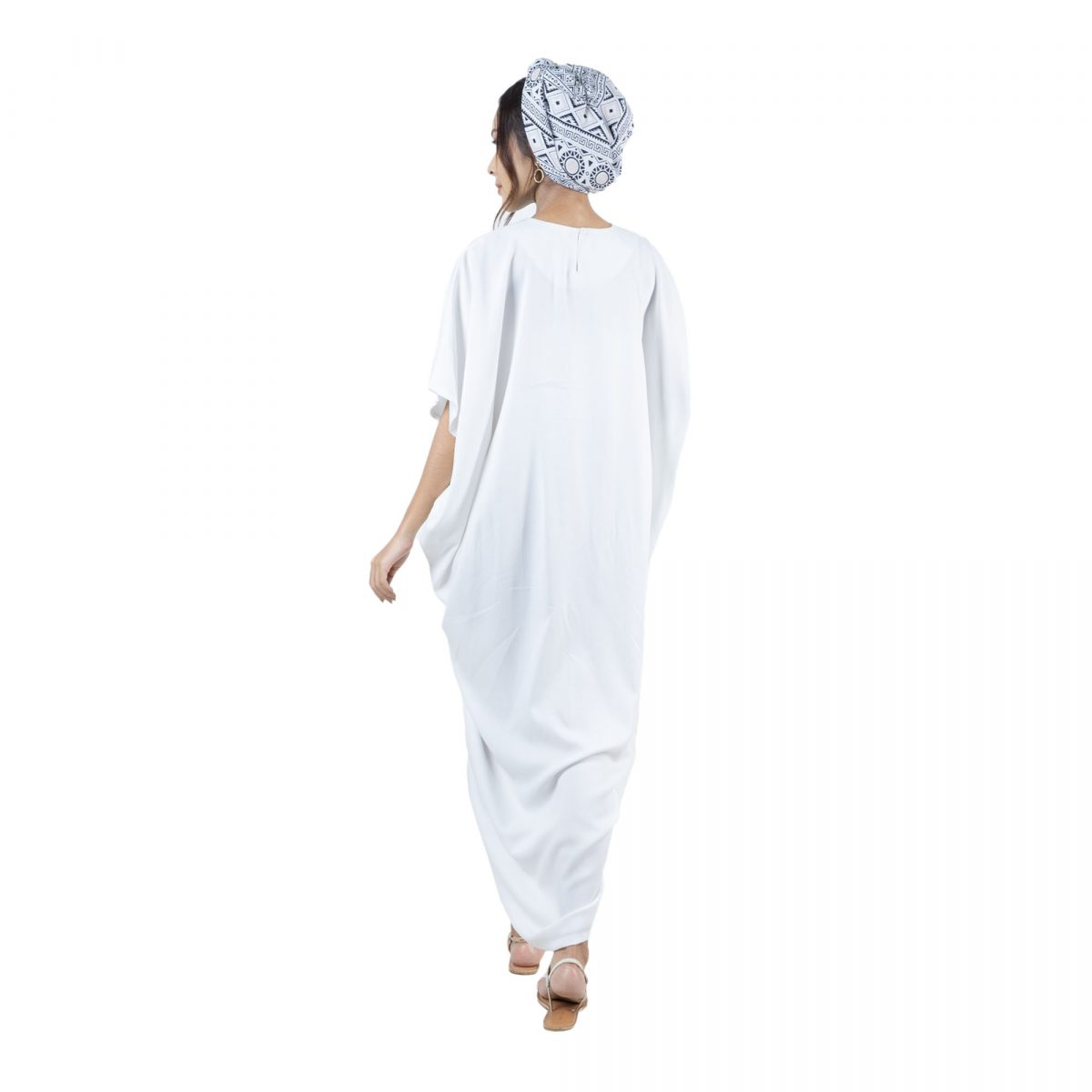 Dewayani Kaftan Cream Black - Image 5