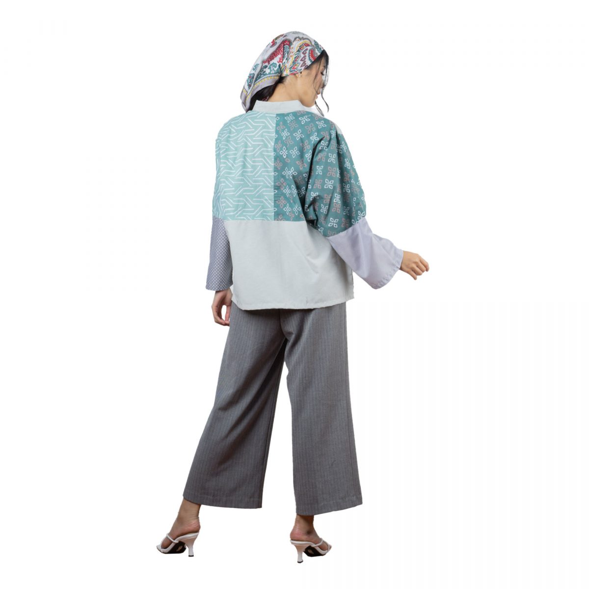 Caroline Shirt Sage Green - Image 5