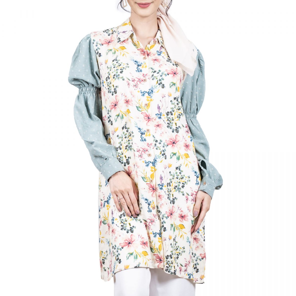 Kayana Tunic Sage Green - Image 2