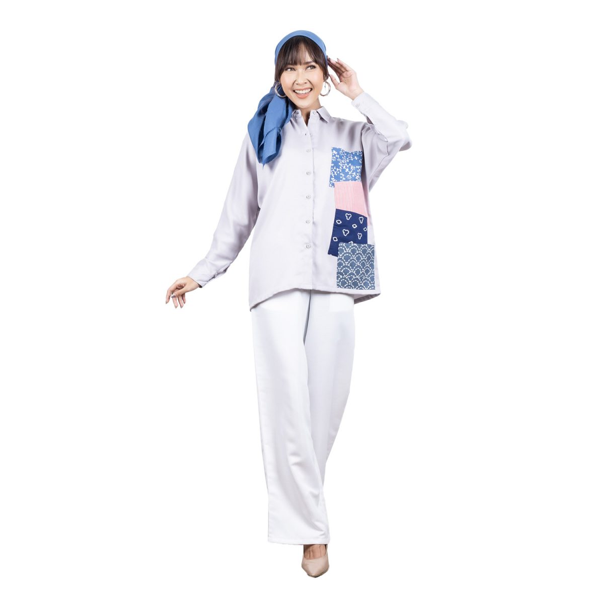 Winona Shirt Grey - Image 6
