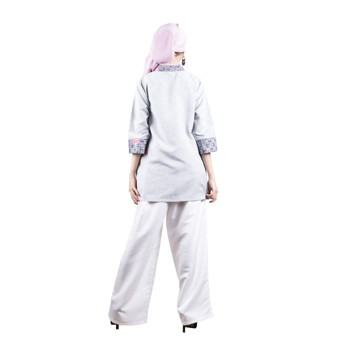 Bianca Blouse Grey Pink - Image 5