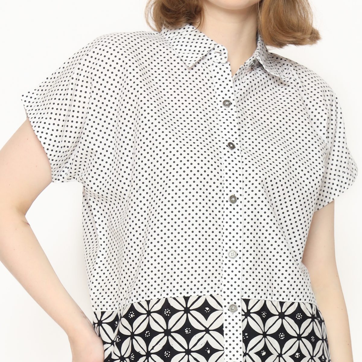 Clarrisa Shirt Polkadot Black - Image 2