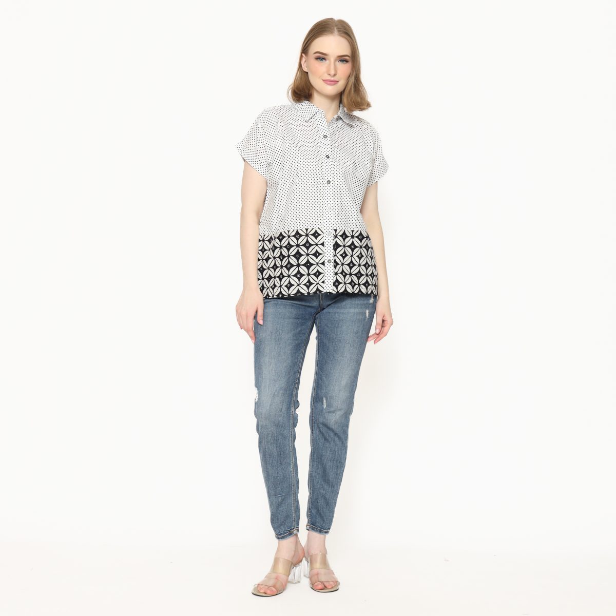 Clarrisa Shirt Polkadot Black - Image 8