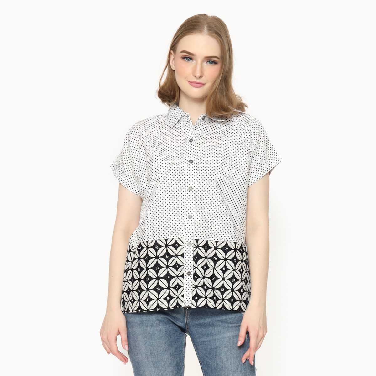 Clarrisa Shirt Polkadot Black - Image 7