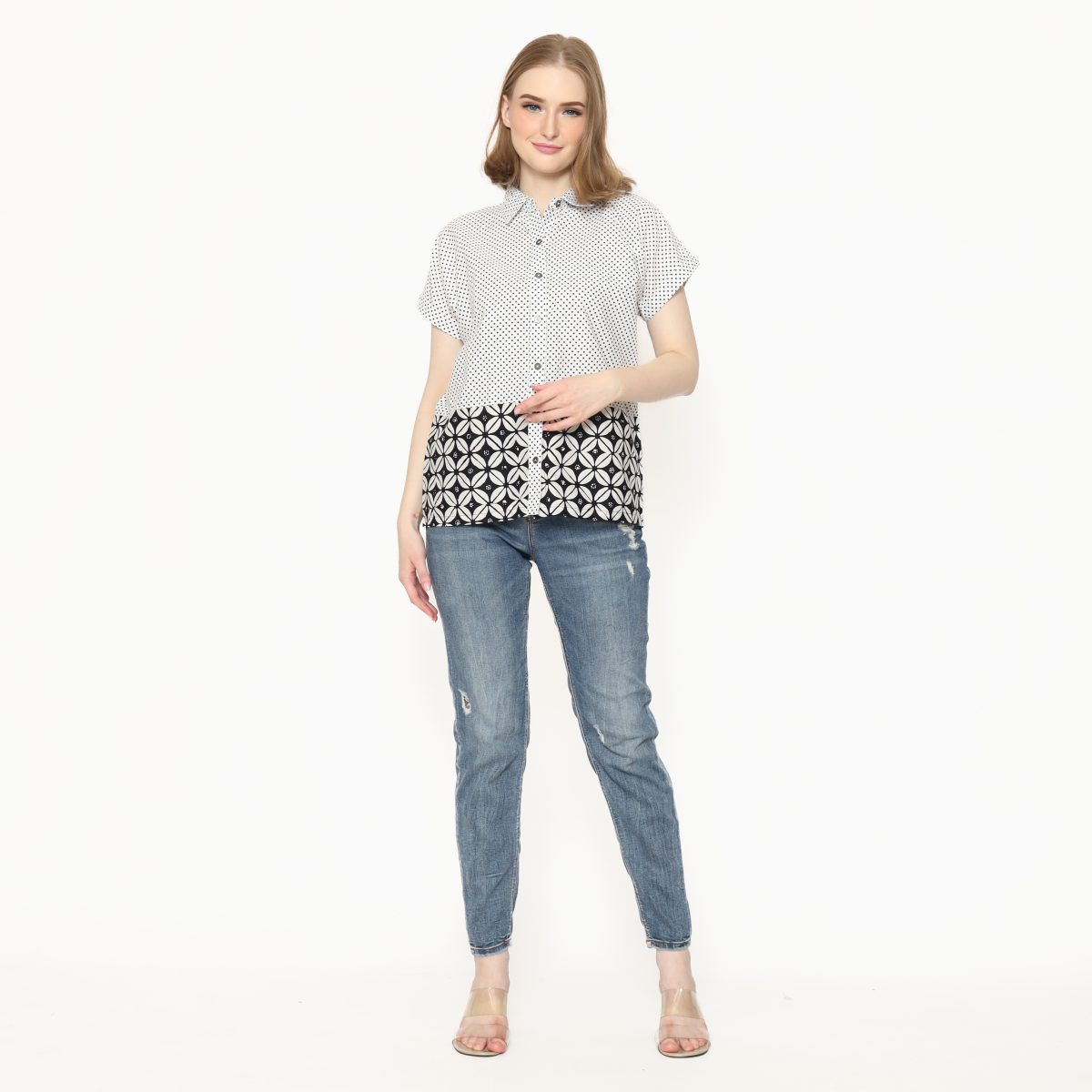 Clarrisa Shirt Polkadot Black - Image 10