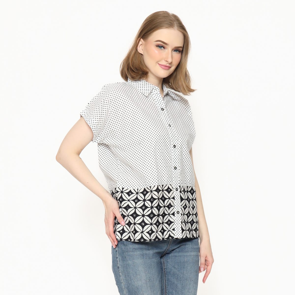 Clarrisa Shirt Polkadot Black - Image 5