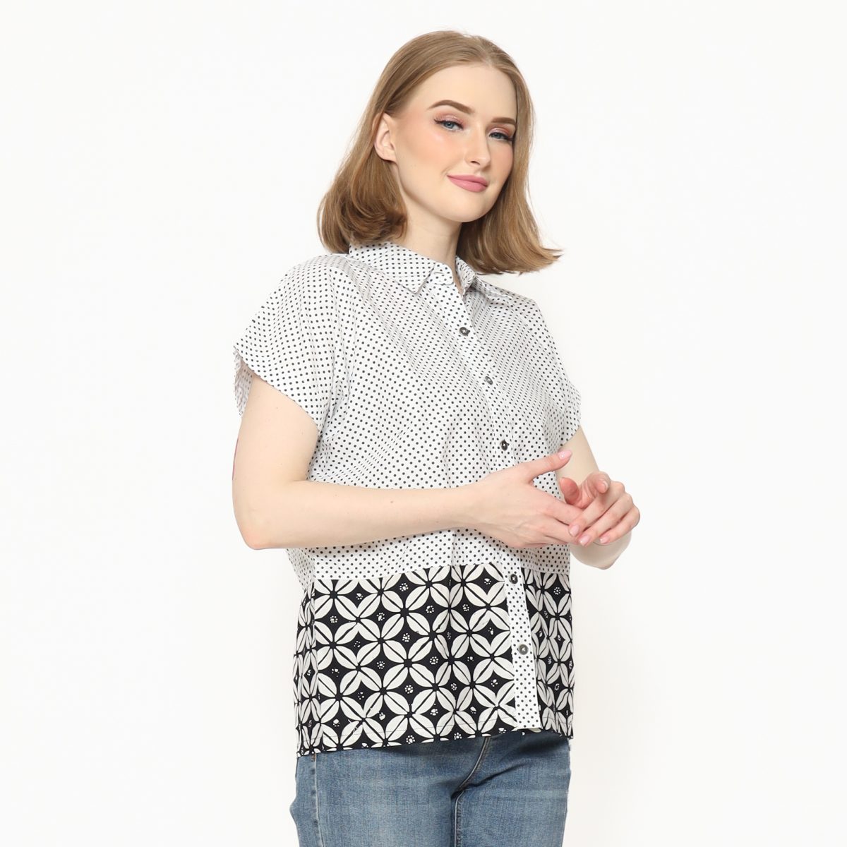 Clarrisa Shirt Polkadot Black - Image 4