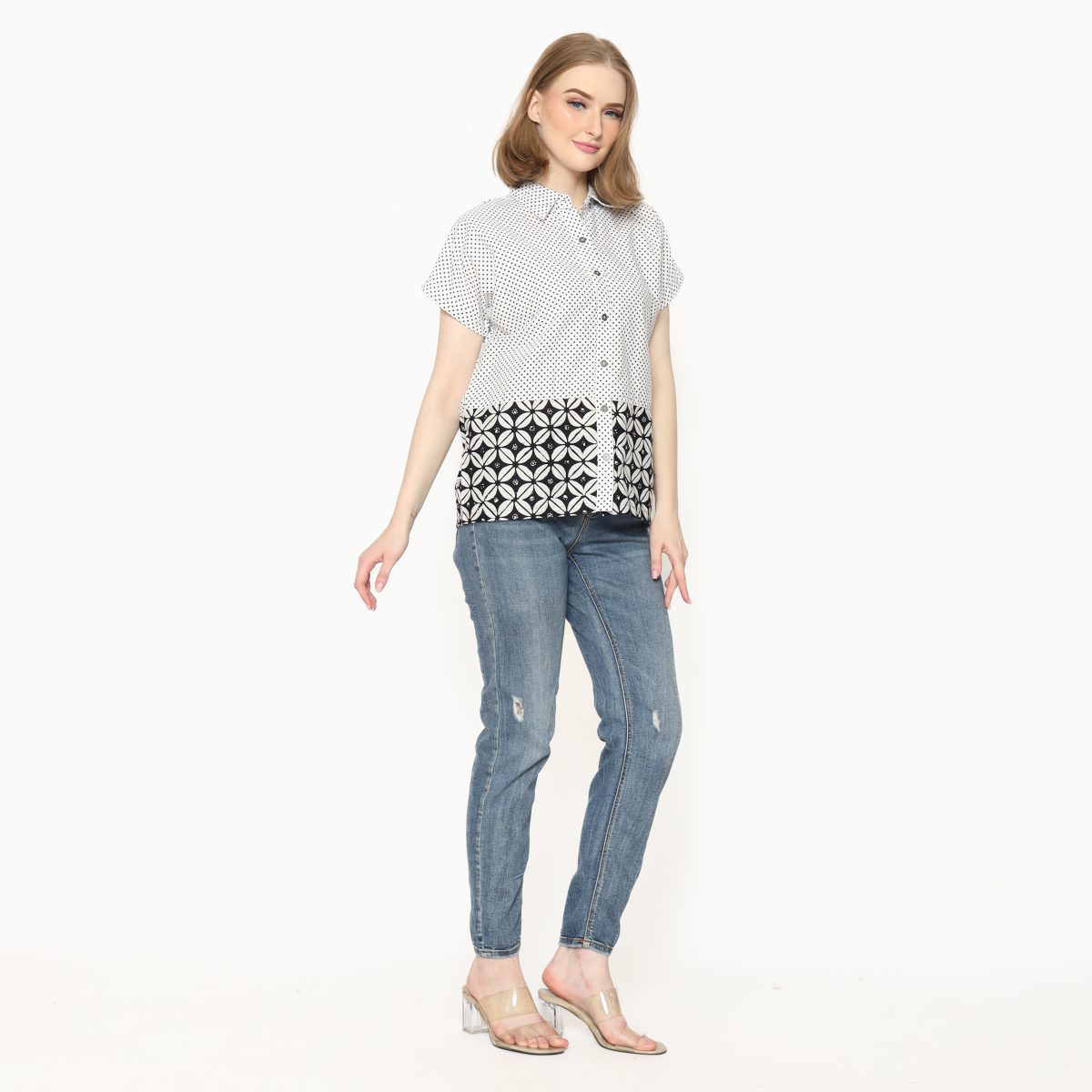 Clarrisa Shirt Polkadot Black - Image 6