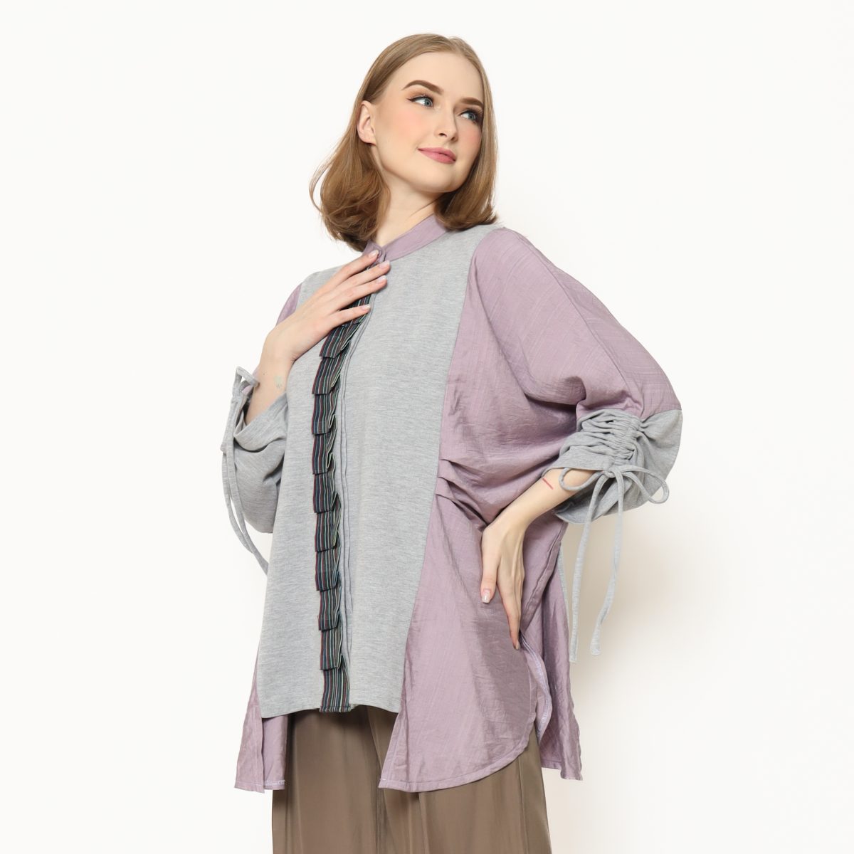 Renjani Blouse Purple - Image 3