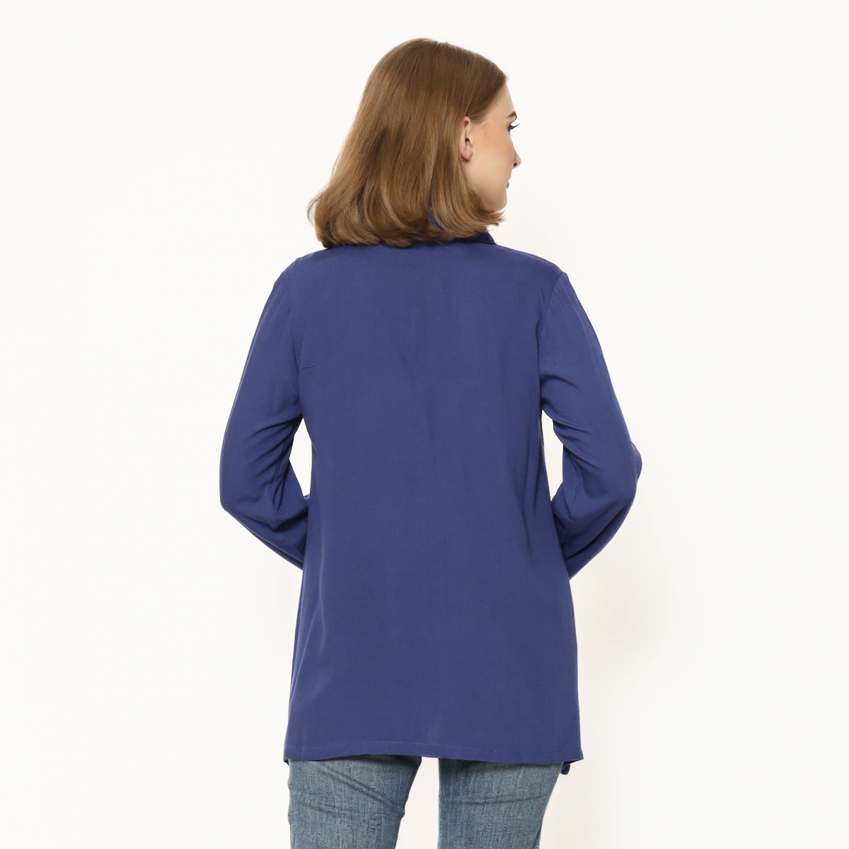 Raina Shirt Navy Yellow - Image 9