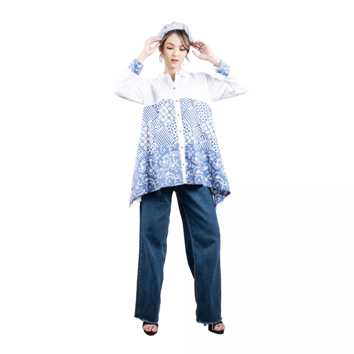 Belvina Shirt Blue - Image 6