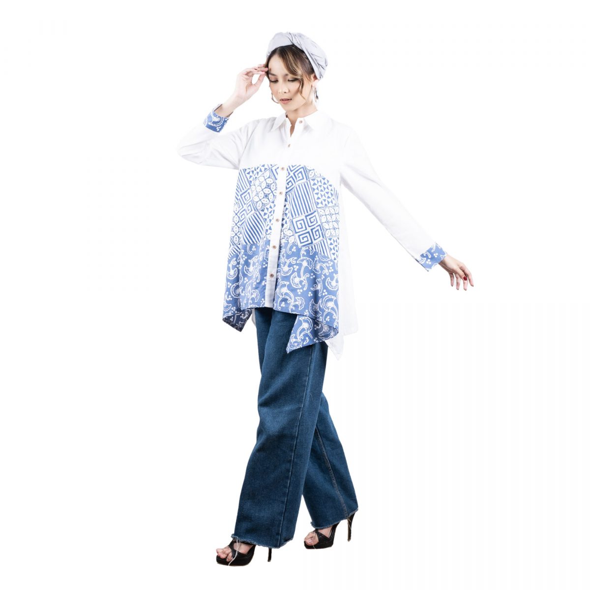 Belvina Shirt Blue - Image 4