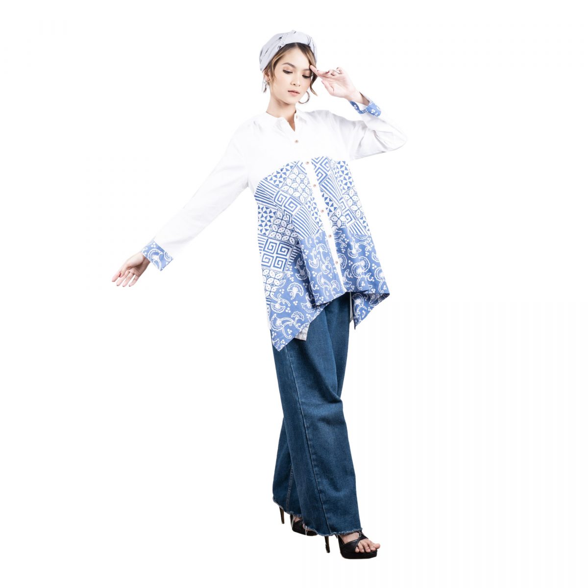 Belvina Shirt Blue - Image 3